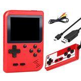 Retro Handheld Game Console, Portable Retro Video Game Console with 500 Classical Games, 3.0-Inch Screen 1020mAh Rechargeable Battery Support for Connecting TV and Two Players(RED)