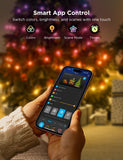 Govee String Lights 33ft, Smart RGBIC Christmas String Lights App-Controlled, 99+ Preset Scene Modes, IP65 Waterproof, Sync with Music, Works with Alexa, Rope Light for Summer Holiday Party Decor