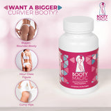 Booty Magic Butt Enhancement Pills - 2 Months Supply of Booty Pills, Bum Pills for Bigger, Rounder, Volumized Butt with Maca Root Extract, Fenugreek Extract