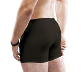 Inguinal Hernia Support Belt Invisible Underpants Compression Garment Truss Galess (Black, L)