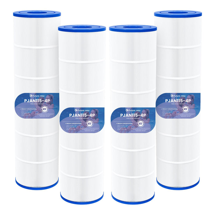 Future Way CV460 Pool Filter Cartridges Replacement for Jandy CV460, CL460, Replace Jandy R0554600, Pleatco PJAN115, Unicel C-7468, 4X115 sq.ft, 4 Pack
