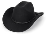 Western Cowboy Hat for Men Women Classic Roll Up Fedora Hat with Buckle Belt(Size:Medium)