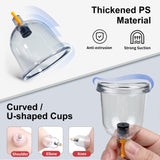 Cupping Therapy Set,18 Therapy Cups Professional Chinese Acupoint Cupping Set,Suction Hijama Cupping Set with Pump Cellulite Cupping Massage Kit for Back Massage,Pain Relief,Physical Therapy