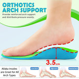 Ailaka Kids Orthotic Arch Support Insoles, PU Foam Cushioning Arch Support Shoe Insert for Overpronation Children Toddlers Flat feet, Plantar Fasciitis(6-7 M US Toddler)