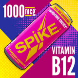 Spike High-Altitude Energy - 350 mg Caffeine, 800 mg Beta-Alanine, 1000 mcg Vitamin B12 - Sugar-Free Strawberry Lemonade 16 oz (Pack of 12)