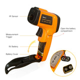 Helect (NOT for Human) Infrared Thermometer, Non-Contact Digital Laser Temperature Gun -58°F to 1022°F (-50°C to 550°C) with LCD Display