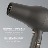 CONAIR INFINITIPRO 1875 Watt FloMotion Pro Hair Dryer, Personalize Your Drying Experience with Adjustable Airflow, Includes Concentrator and Diffuser