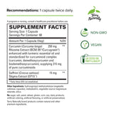 Terry Naturally Saffron Lift + Curcumin - 60 Capsules - Non-GMO, Vegan, Gluten Free - 60 Servings
