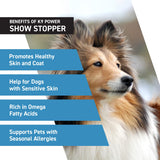 K9 Power Show Stopper - Premium Dog Skin Supplement, Dog Seasonal Allergy Relief, Dog Probiotics for Itchy Skin That Reduces Hot Spots and Excessive Shedding, 1lb