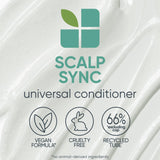 Biolage Scalp Sync Universal Conditioner | Lightweight Conditioner For All Scalp Types | Paraben & Sulfate Free | For Sensitive Scalps | Vegan & Cruelty Free | Salon Shampoo