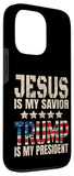 iPhone 13 Pro Trump phone case Jesus Is My Savior Trump Is My President Case