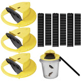 Mouse Trap Bucket - Multi-Catch, Auto-Reset, Humane or Lethal Rat Trap - Mouse Traps Indoor for Home - No Chemicals or Glue Needed - Durable ABS Material - 5 Gallon Bucket Compatible 3pcs