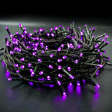 Twinkle Star 33 FT 100 LED String Lights, Plug in String Lights 8 Modes Waterproof for Indoor Outdoor Christmas Tree Wedding Party Bedroom (Purple, 33 ft)