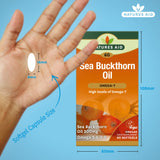 NATURES AID Sea Buckthorn Oil, 60 CT