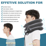 Pogcay Neck Stretcher for Neck Pain Relief, Cervical Neck Traction Device, Neck Traction Device for Home Use, Neck Decompression Devices, Inflatable Stretcher, Neck Decompression(Gray)