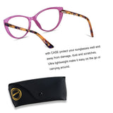 ANDWOOD Blue Light Blocking Glasses Women Bluelight Blocker Computer Cateye Clear Reading Cat Eye Eyeglasses Frame Purple