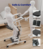 VOCIC Sit to Stand Lift, Patient Transport Unit with Wheels, Stand Assist Lift for Elderly, for Muscle Building & Fall Prevention, Standing Transfer Device for Home Care Use, AY03