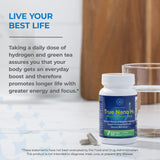 True Nano H2 with Green Tea by H2 Universe | Molecular Hydrogen with Active Hydrogen Nanobubbles, Boosts Energy, Powerful Antioxidant| 60 Capsules