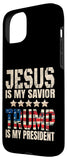 iPhone 15 Plus Trump phone case Jesus Is My Savior Trump Is My President Case