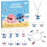 Christmas Advent Calendar 2024 for Girls Boys with 24 Days Unique Gift Countdown Calendar Blind Box DIY Creative Charm Pendant Bracelet Necklace Daughter Granddaughter niece