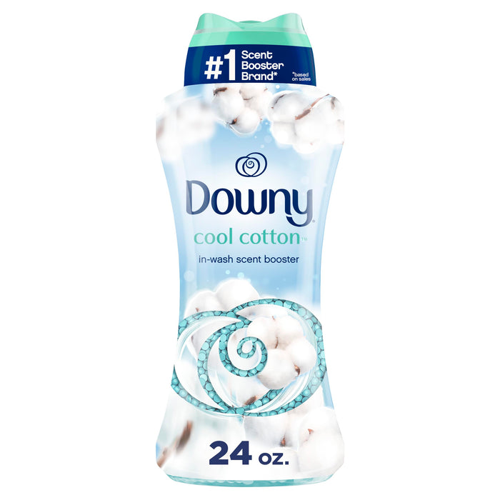 Downy In-Wash Laundry Scent Booster Beads, Cool Cotton, 24 oz