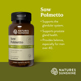 Nature's Sunshine Saw Palmetto, 100 Capsules, Kosher | Naturally Helps Improve Prostate Health and Helps Balance Hormones for Adult Men and Women