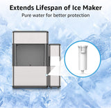 Replacement for GE® Opal Nugget Ice Maker Water Filter, NSF 42&372 Certified, 3 Counts, by AQUA CREST