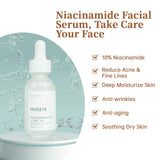 Niacinamide 10% + Zinc 1% Serum for Face, 30ML/1 Fl Oz Anti-aging Niacinamide Serum for Women, 2 PCS Niacinamide Facial Serum For Acne.