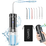 CNAPES Water Flosser Cordless for Teeth Cleaning,Travel Mini Power Water Dental Flossing with Telescopic Water Tank,5 Modes, 3 Functions, Water Floss,Humidifier,Nebulizer Combo