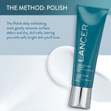 Lancer Skincare The Method: Polish Facial Exfoliator, Daily Exfoliating Face Wash with Natural Minerals, Normal Combination Skin, 4.2 Fluid Ounces