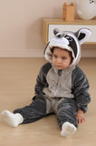 DarkCom Unisex Baby Animal Onesie Toddler Hooded Romper Halloween Cosplay Grey Raccoon Costumes Kids' Christmas Gifts 18-24 Months