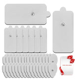 TENS Unit Replacement Pads, 40 Pcs Premium Quality Snap Replacement Electrodes for TENS and EMS Muscle Stimulator, Using 3.5mm Snap Connector