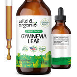 Gymnema Sylvestre Liquid Extract - Organic Gymnema Sylvestre Supplement - Vegan, Alcohol Free Gymnema Sylvestre Drops - 4 fl oz