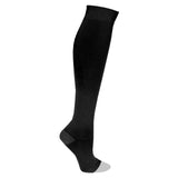 Truform Surgical Stockings, 18 mmHg Compression for Men and Women, Knee High Length, Open Toe, Black, Medium