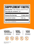 BULKSUPPLEMENTS.COM Chondroitin Sulfate Powder - Chondroitin Sulfate Supplements, Chondroitin Sulfate 1000mg - Gluten Free, 1000mg per Serving, 100g (3.5 oz) (Pack of 1)