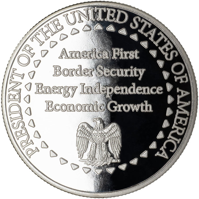 Donald Trump 2024, AS-SEEN-ON-TV Victory Commemorative Coin, Pure .999 Silver Layered, Limited Edition, Historic Election Collectible with Display Case and Certificate