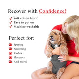 BellyGuard - Dog Recovery Suit, Post Surgery Dog Onesie for Male and Female Dogs, Comfortable Cone Alternative for Large and Small Dogs, Soft Cotton Covers Wound, Stitches. Patented Easy Potty System.