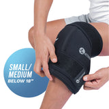 ActiveWrap - Knee Ice Pack Wrap with Compression and 2 Reusable Large Heat and Cold Packs. PT-Designed for Knee and Leg Pain Relief and Knee Recovery. Sm/Md