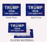 Trump 2024 Flag Take America Back- Double Sided Donald Trump Flags 2024-3x5 Outdoor 200D Polyester with Durable Canvas Header and 2 Brass Grommets for Indoor Outdoor