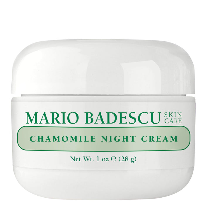 Mario Badescu Chamomile Night Cream for Women Anti Aging Face Cream Enriched with Antioxidant-Rich Vitamin A Oil, Ideal for Combination, Dry or Sensitive Skin, 1 Oz