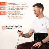 Lifepro Red Light Therapy Belt - Near Infrared Light Therapy & Red Light Therapy for Muscle Pain, Inflammation, Elbow Joint & Back Pain Relief - Infrared Therapy or Infrared Light Therapy