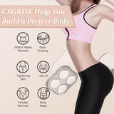 CXGRISE Upgraded Cellulite Massager 4 in 1 Stretch Marks Remover Body Beauty Machine for Belly Thigh Hip Leg (White)…