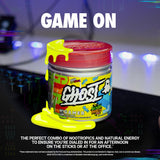 GHOST Gamer: Energy and Focus Support Formula - 40 Servings, Sour Patch Kids Blue Raspberry - Nootropics & Natural Caffeine for Attention, Accuracy & Reaction Time - Vegan, Gluten-Free