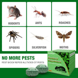 Mice Rodent Repellent, 24Pcs Peppermint Oil Moth Balls for Rats Mouse Deterrent, Safe for Humans & Pets, Pouches for Roaches, Pest Pouches for Roaches, Ant, Bugs, Spider