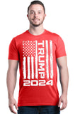 shop4ever® Trump Flag 2024 T-Shirt X-Large Red 0