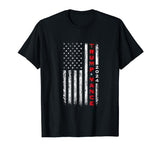 Trump Vance 2024 Vintage Subdued Vertical Flag T-Shirt