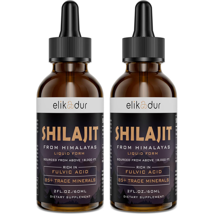 Shilajit Resin Organic Liquid Supplement, Shilajit Himalayan Organic, Shilajit Resin Drop, Shilajit Drop Contain 85 Trace Minerals, Alternative to Resin & Capsules,120 ml