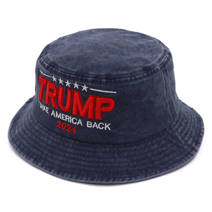 Trump 2024 MAGA Bucket Hats for Men Women,Donald Trump Bucket Hat Make America Great Again Baseball Caps 3D Embroidery MAGA Trump Hat