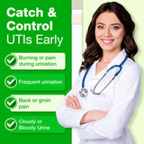 Easy@Home 10 Individual Pouch Urinary Tract Infection FSA Eligible Test Strips, UTI Urine Testing Kit for Urinalysis and Detection of Leukocytes and Nitrites- (UTI-10P)