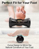 Tumaz Massage Ball & Foot Roller 3-in-1 Set with Spiky Ball, Lacrosse Ball, Massage Roller - Ergonomic Design to Relieve Plantar Fasciitis, Foot Massager for Deep and Superficial Muscle Pain
